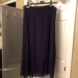 Olsen Navy Blue Maxi Skirt Size 16 NWOT